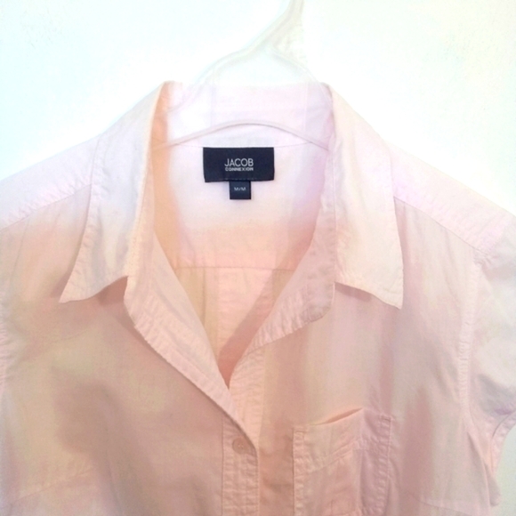 Jacob Connexion Short Sleeve Cotton Button Up Shirt - Picture 8 of 8